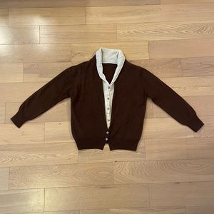 Wool blend cardigan